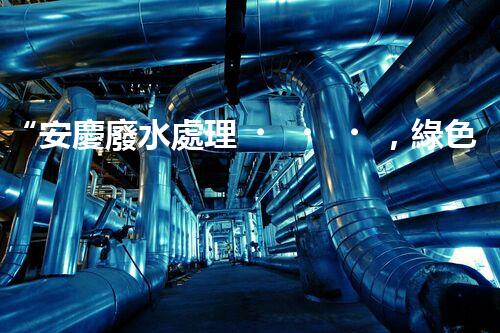 “安慶廢水處理，綠色先鋒，環(huán)保典范！”